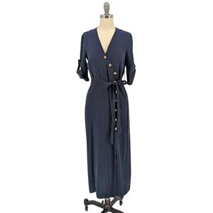 blue tube dress zara Zara Blue Lace Tube Dress S